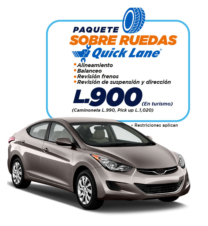 Promociones - Paquete Sobre Ruedas - QuickLane